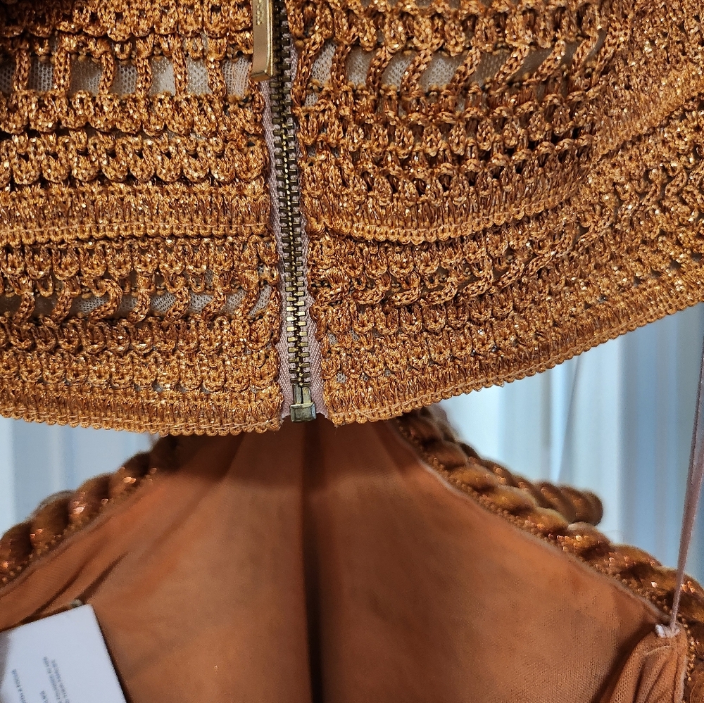 PatBO Pampas Metallic Fringe Minidress - Picture 12 of 17